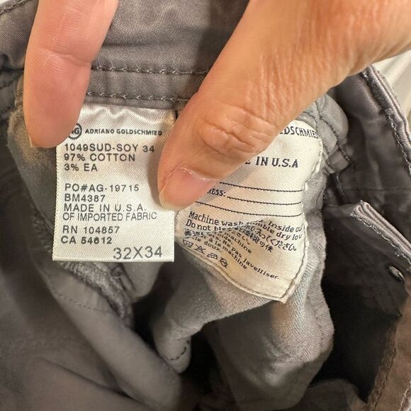 AG Adriano Goldschmied Gray The Protege Straight Leg Jeans Size 32x34 - Picture 13 of 13